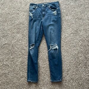 Distressed Blue Jeans for Women